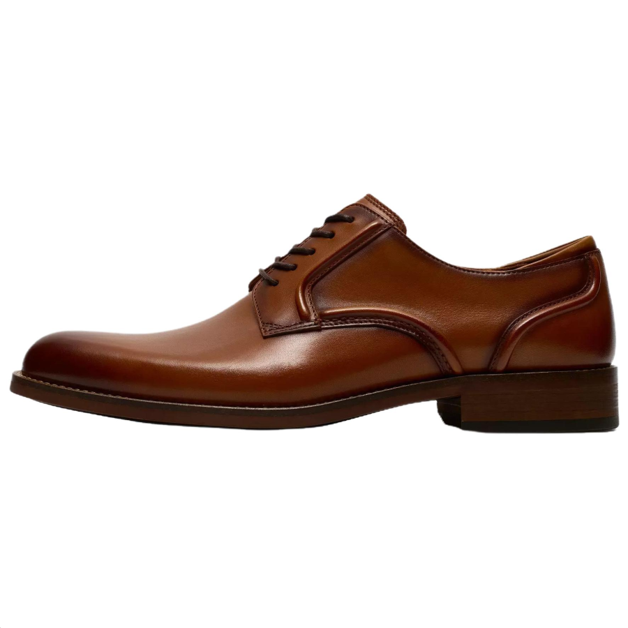 Clarks Craft Remi Lace Leather Dress Shoes Men's Tan
