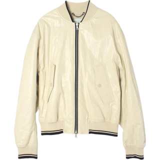 DRIES VAN NOTEN Striped Edge Drop Shoulder Bomber Jacket