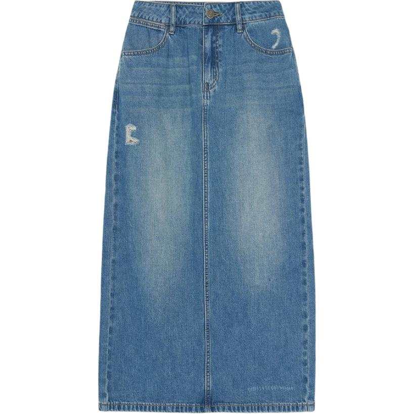 MLB New York Yankees Denim Long Skirt Women's