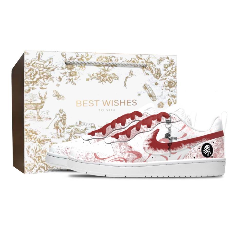 Nike Nike Court Borough Leather Slip Resistant, Abrasion Resistant, Breathable Low top Kids' Skateboarding Shoes Unisex