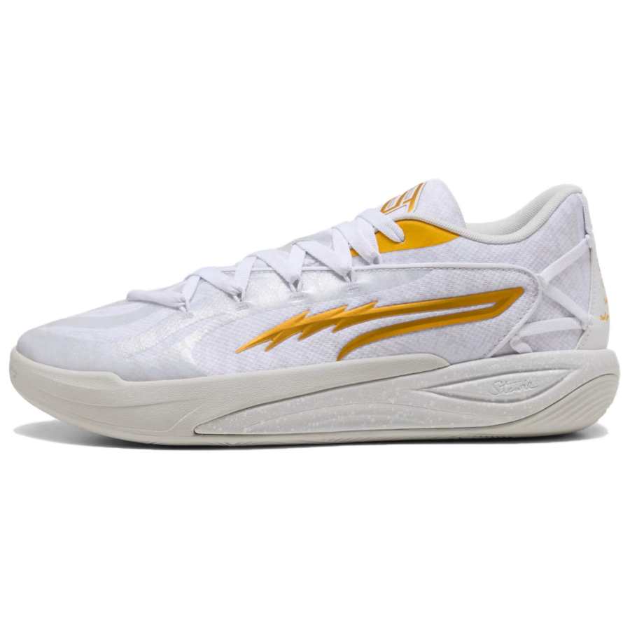 PUMA HARRY POTTER x PUMA Stewie 4 Cushioning Slip Resistant Support Basketball Shoes Unisex White Green