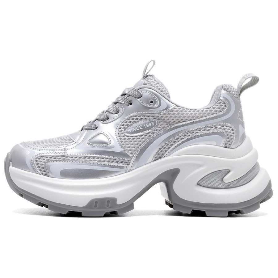 ST&SAT Synthetic Leather Lightweight Low top Chunky Sneakers 7.5CM Women's