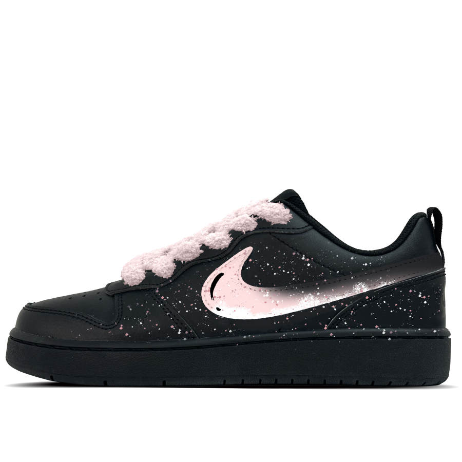 Nike Nike Court Borough Pink Star Falls Leather Abrasion Resistant Slip Resistant Abrasion Resistant Slip Resistant Low top