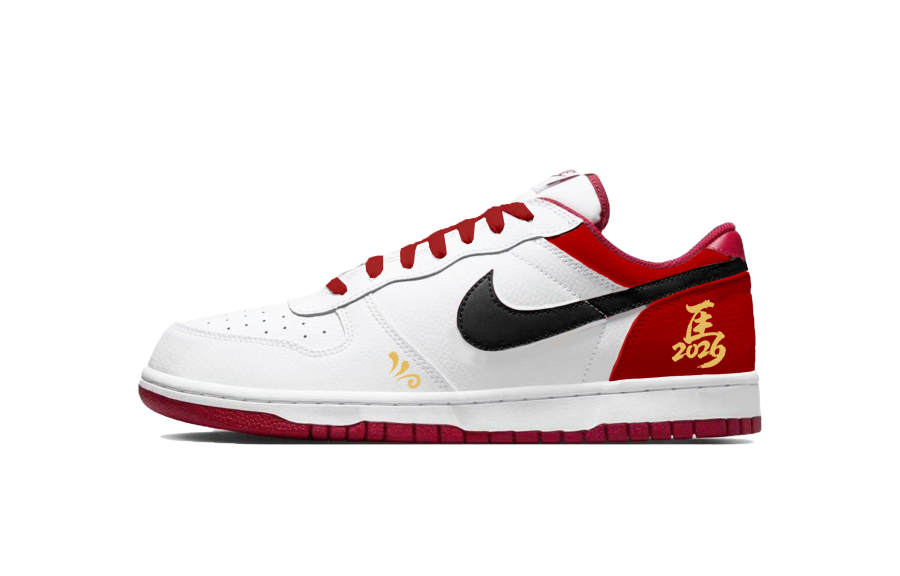 Nike Nike Big Fresh Garments With Fierce Spirit Low top Skateboard Shoes Men's White Red