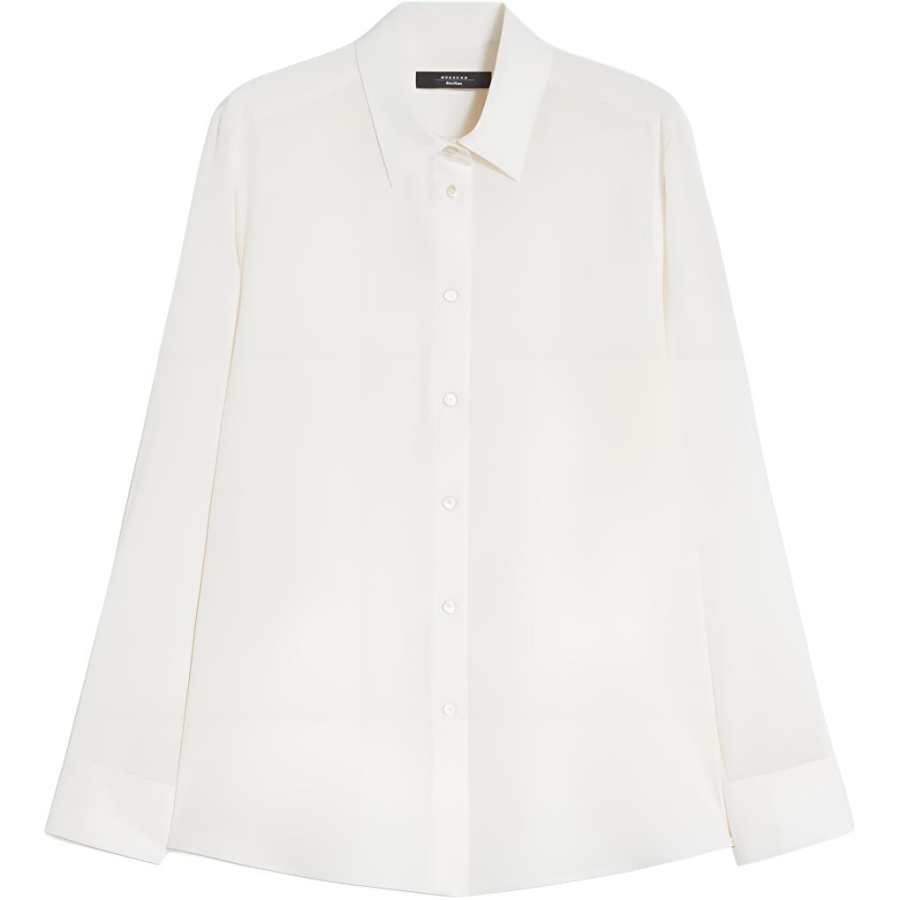 WEEKEND MaxMara WEEKEND MaxMara Shirts Women's Ivory White Lapel Moderate Other