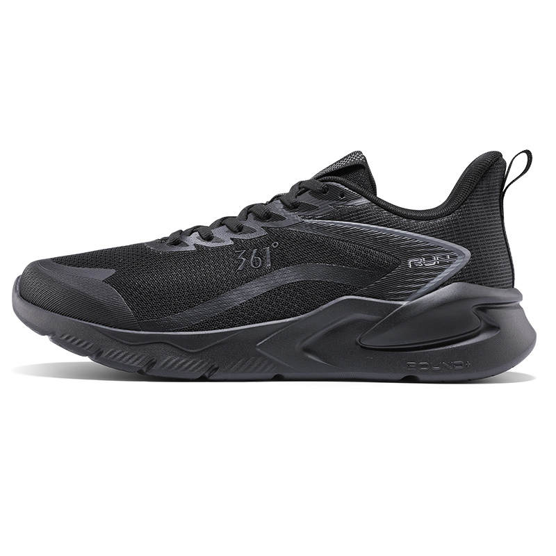 361° Divine Journey Low top Casual Running Shoes Men's Black Gray