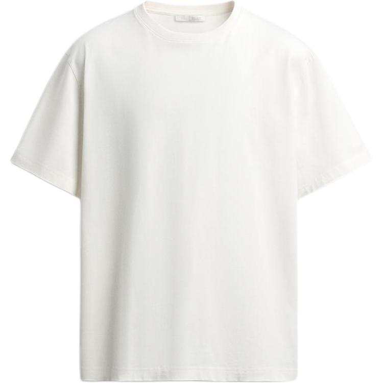 ZARA T Shirts Men's White Crew Neck