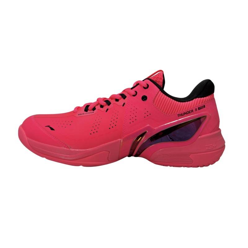 Li-Ning Li Ning Badminton Collection Thunder II PRO No Special Function Low top Badminton Shoes Unisex Fluorescent Fruit Pink