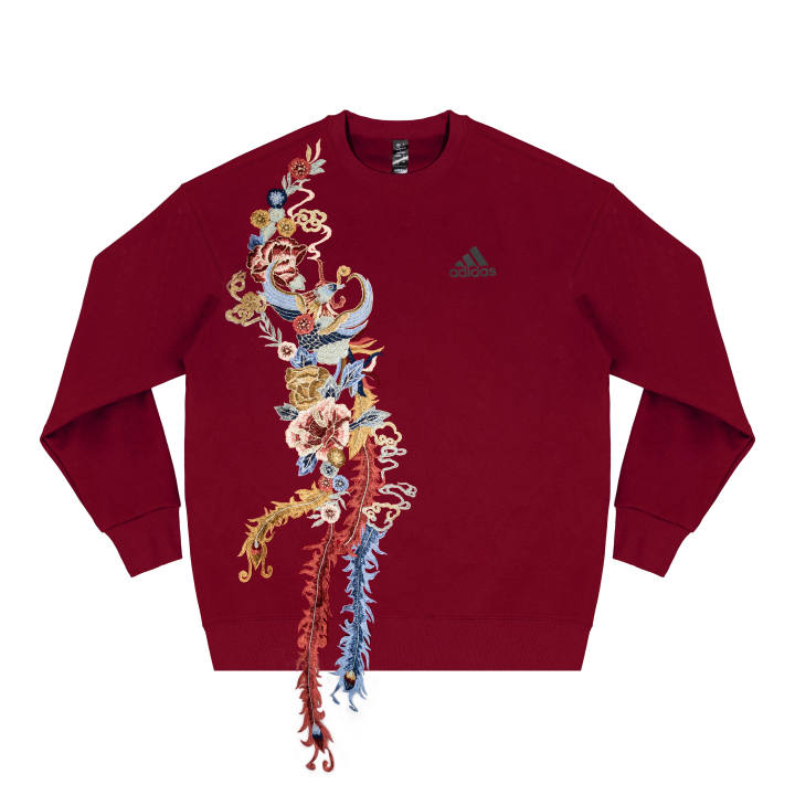 Adidas Adidas Sweatshirts Unisex Red Crew Neck Moderate Regular