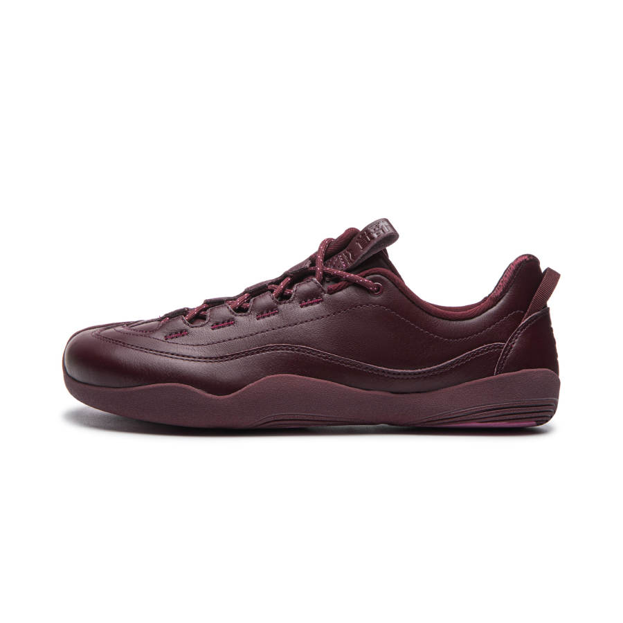 Li-Ning Li Ning Cushioning Abrasion Resistant Cushioning, Wear Resistant Low top Casual Shoes Unisex Burgundy Red