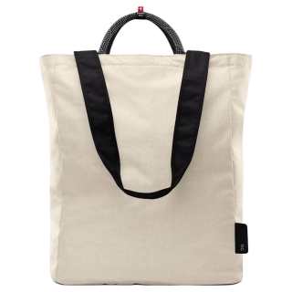 On Recycled Nylon Tote Bag, Shopping Bag, Shoulder Bag, Handbag Unisex Cream & Black