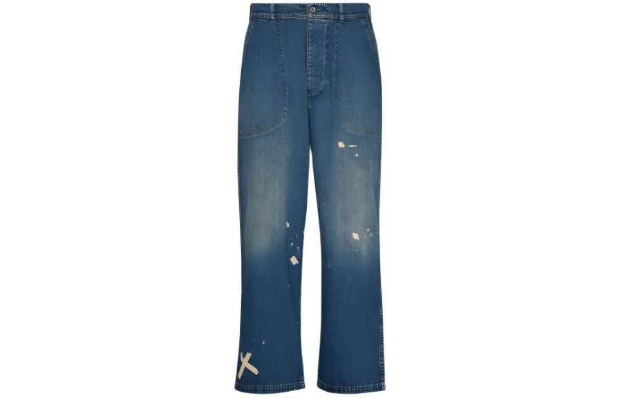 Maison Margiela Distressed Straight Leg Jeans