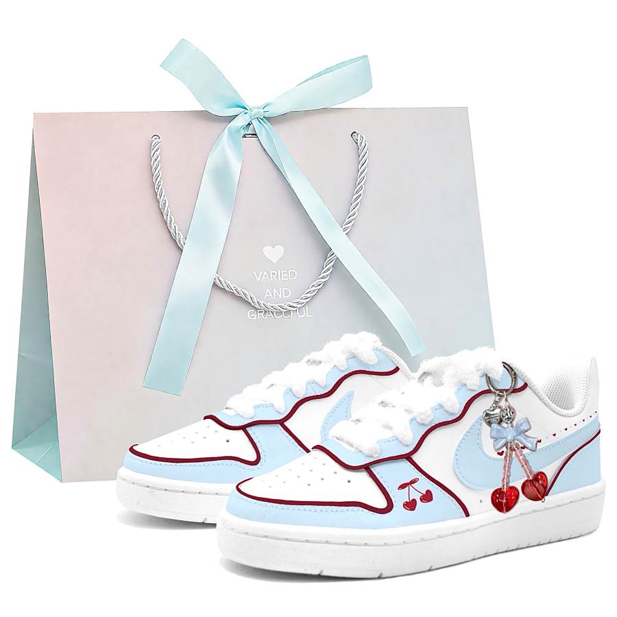 Nike Nike Court Borough 2 Heart Shaped Promise, Gabee Manufacturing Leather Cushioning Support Abrasion Resistant
