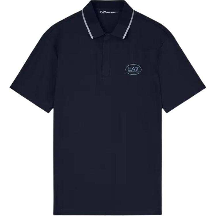 Emporio Armani contrast-trim logo polo shirt