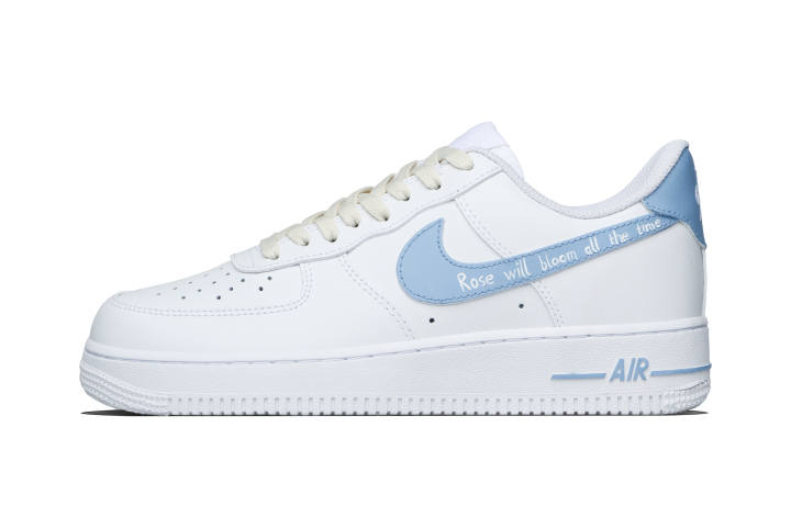 Nike Nike Air Force 1 Eternal Bloom Sky Cow Leather Abrasion Resistant Abrasion Resistant Low top Skateboard Shoes Unisex