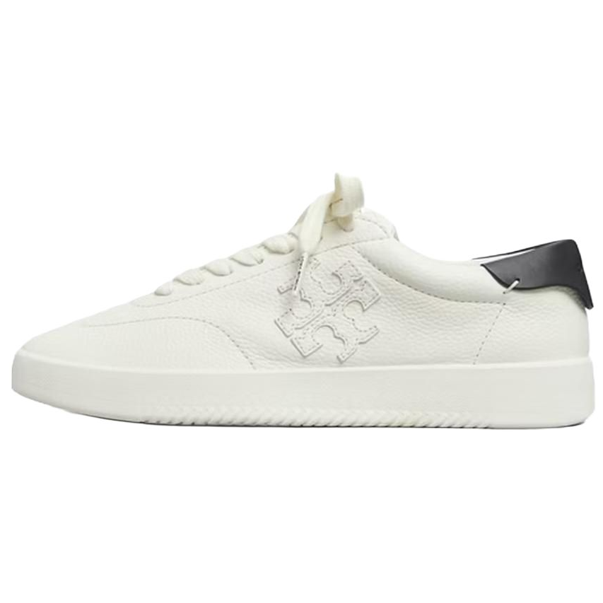 TORY BURCH Phoenix Cow Leather Low top Skateboard Shoes Women's White