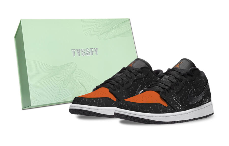 Jordan Jordan Air Jordan 1 Low Abrasion Resistant Waterproof Wear resistant And Waterproof Low top Children's Basketball Shoes