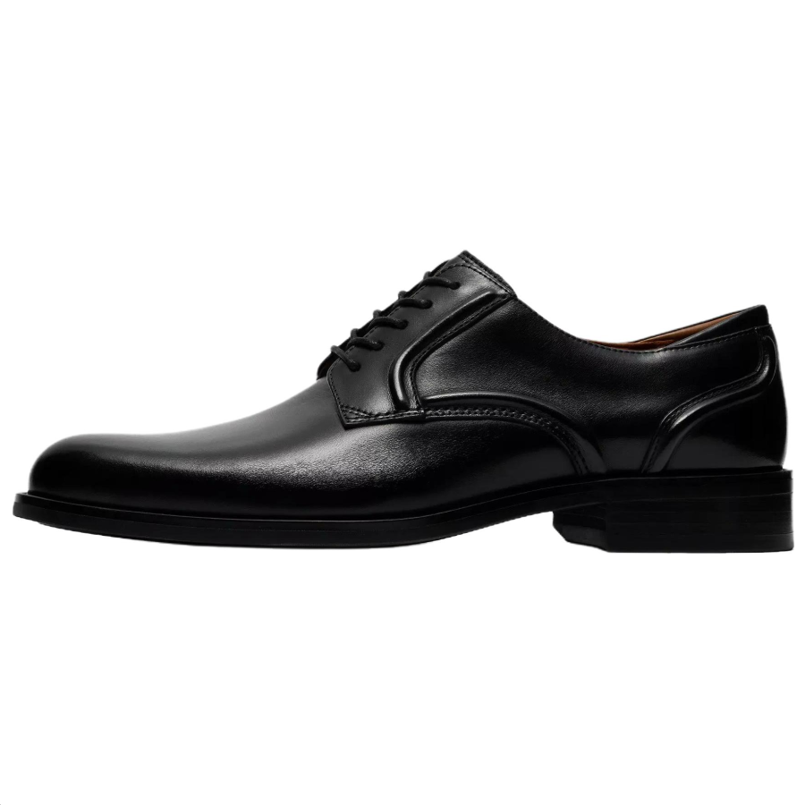 Clarks Craft Remi Lace Leather Dress Shoes Men's Black