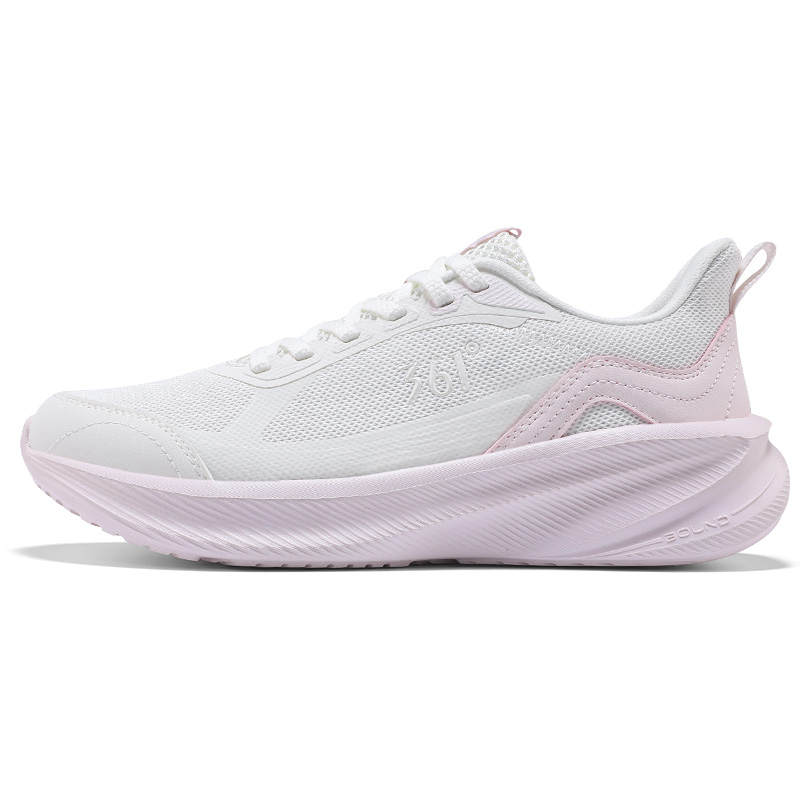 361° Sharp Leaf 5.0 Slip Resistant, Abrasion Resistant, Breathable Low top Casual Running Shoes Women's White Pink