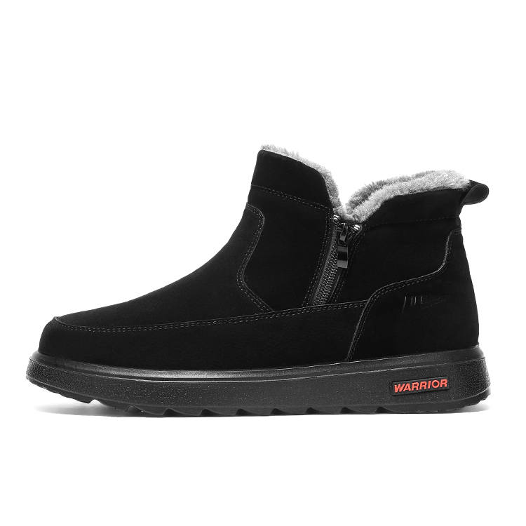 Warrior Thickened And Fleece Lined Trendy Fashion, Comfortable Versatile, Walking Shoes For The Elderly