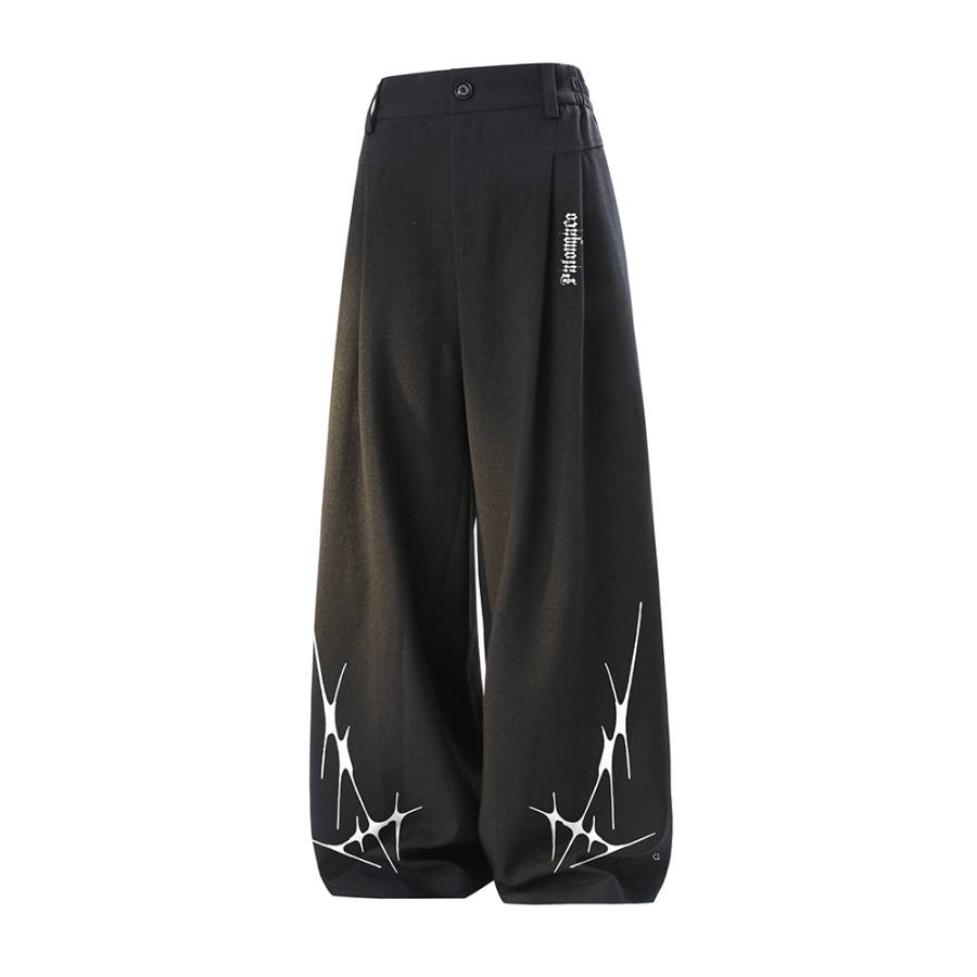PAL ONGACO Casual Pants Unisex Moderate Wide Leg Pants