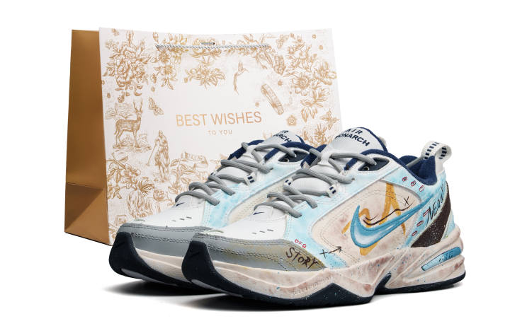 Nike Nike Air Monarch 4 Fashion Trend Cushioning Height Increasing Abrasion Resistant Low top Chunky Sneakers Unisex