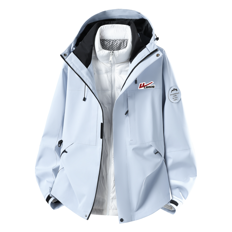 WARRIOR WARRIOR Down Jackets Unisex Hooded Moderate 3 In 1 Down Jacket