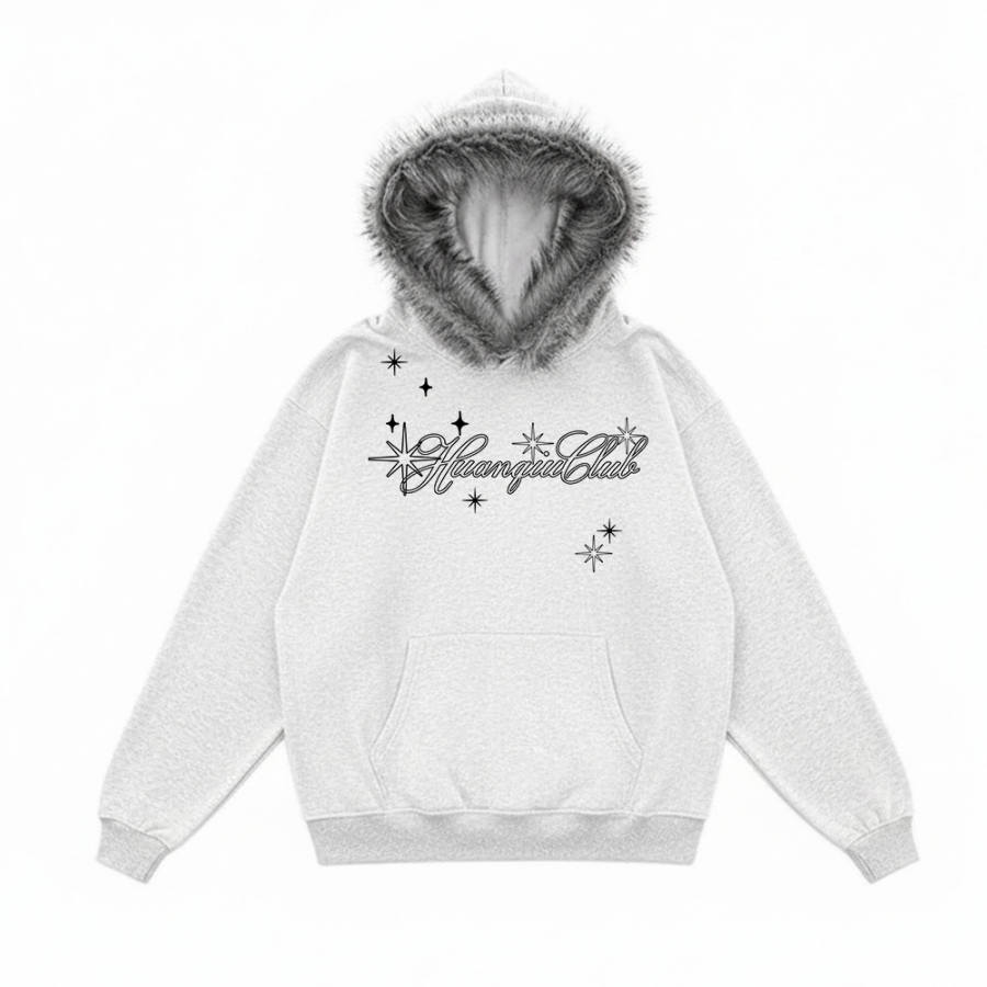 HUANQIU Sweatshirts Unisex Hooded Thickened Heavyweight