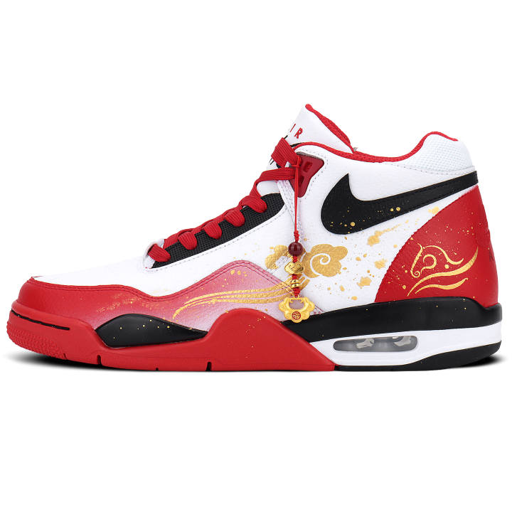 Nike Nike Flight Legacy Mid top Basketball Shoes Men's Gold Red