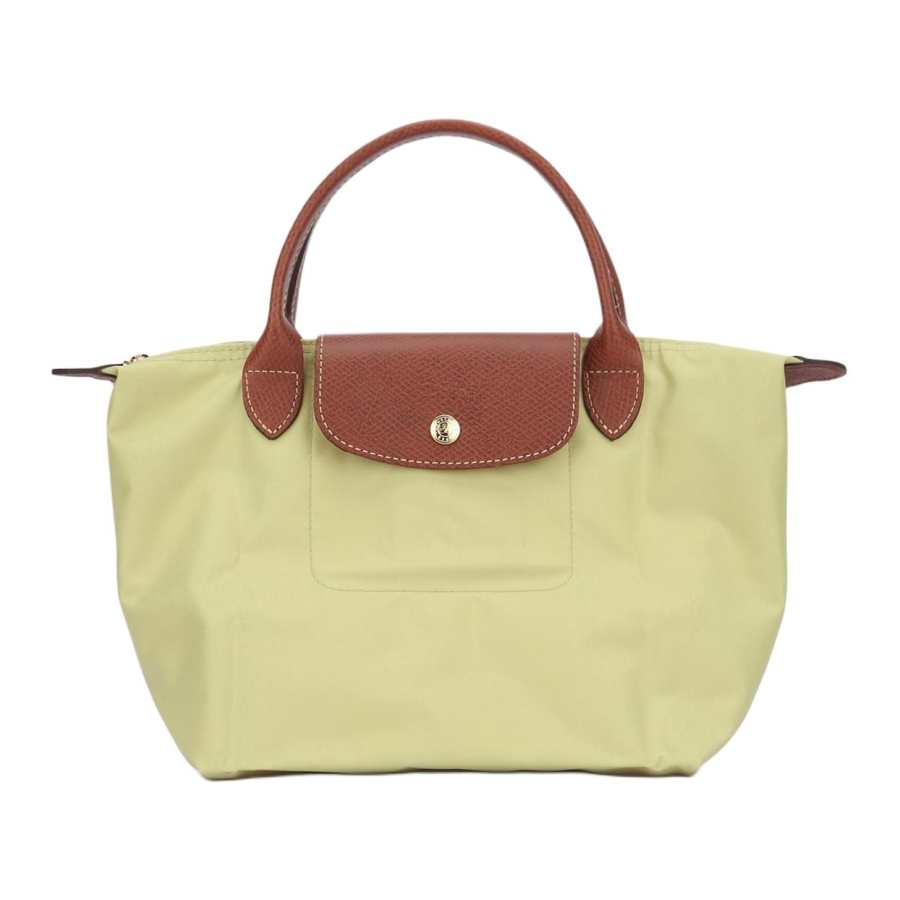 LONGCHAMP Le Pliage Nylon Handbag Medium Women's Pistachio Green