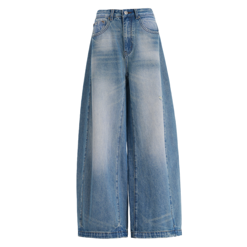 Cotton Gene Jeans Women's Moderate Wide Leg Pants