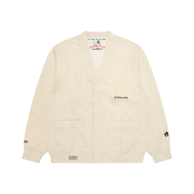 Aape Aape appliqué V-neck cardigan