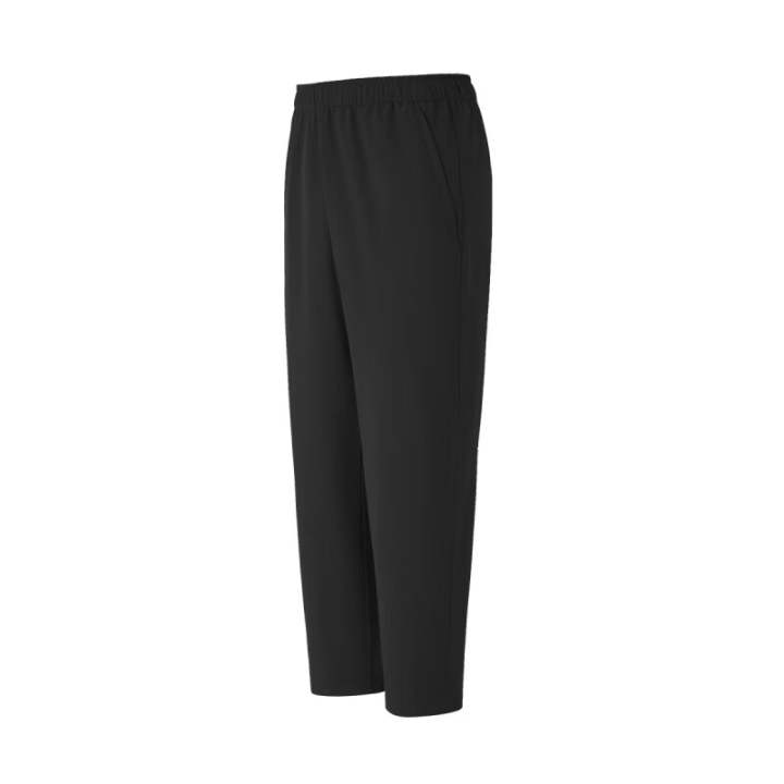 Adidas Adidas Casual Pants Men's Black Thickened And Fleece Lined Straight Fit Pants