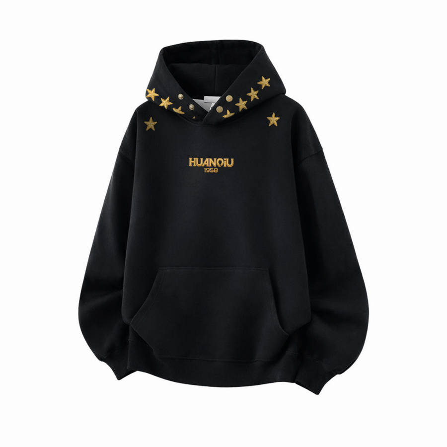 HUANQIU Sweatshirts Unisex Hooded Moderate Heavyweight