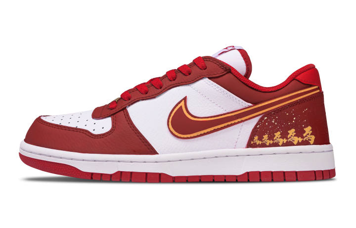 Nike Nike Big Leather Slip Resistant Low top Skateboard Shoes Men's Red