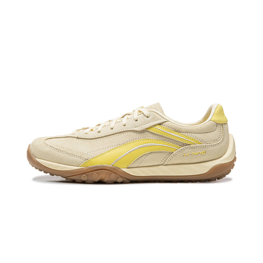 Li-Ning Li Ning Film Stream Abrasion Resistant, Lightweight, Balanced Low top Casual Shoes Unisex Vanilla Yellow