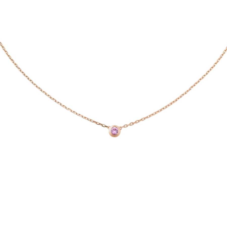 CARTIER D'Amour Collection 18K Gold Necklaces Unisex Rose Gold