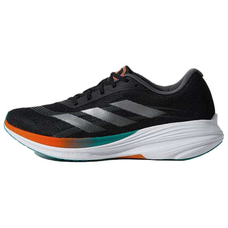 Adidas Adidas ETHER LITE Fabric Cushioning Abrasion Resistant Breathable Running Shoes Unisex Black