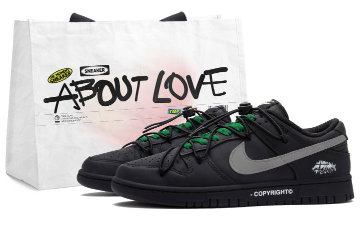 Nike Nike Dunk Black Gray Train Low top Skateboard Shoes Unisex Black