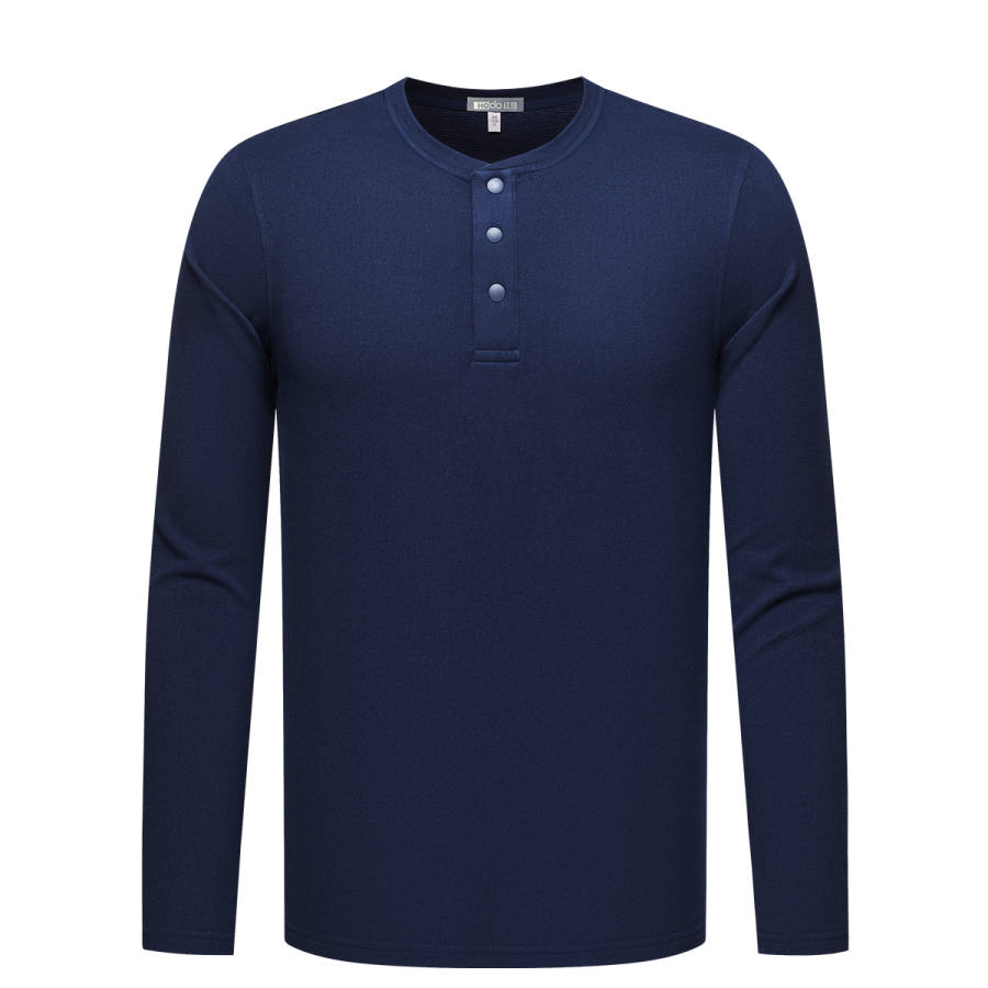 Hodo T Shirts Men's Henry Collar Straight Fit
