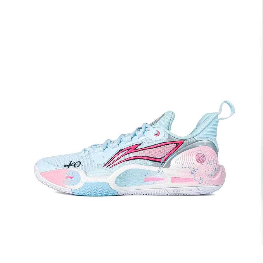 Li-Ning Li Ning Speed 9 Cherry Blossom Dusty Blue Flash Cushioning Abrasion Resistant Low top Basketball Shoes Men's Blue Pink