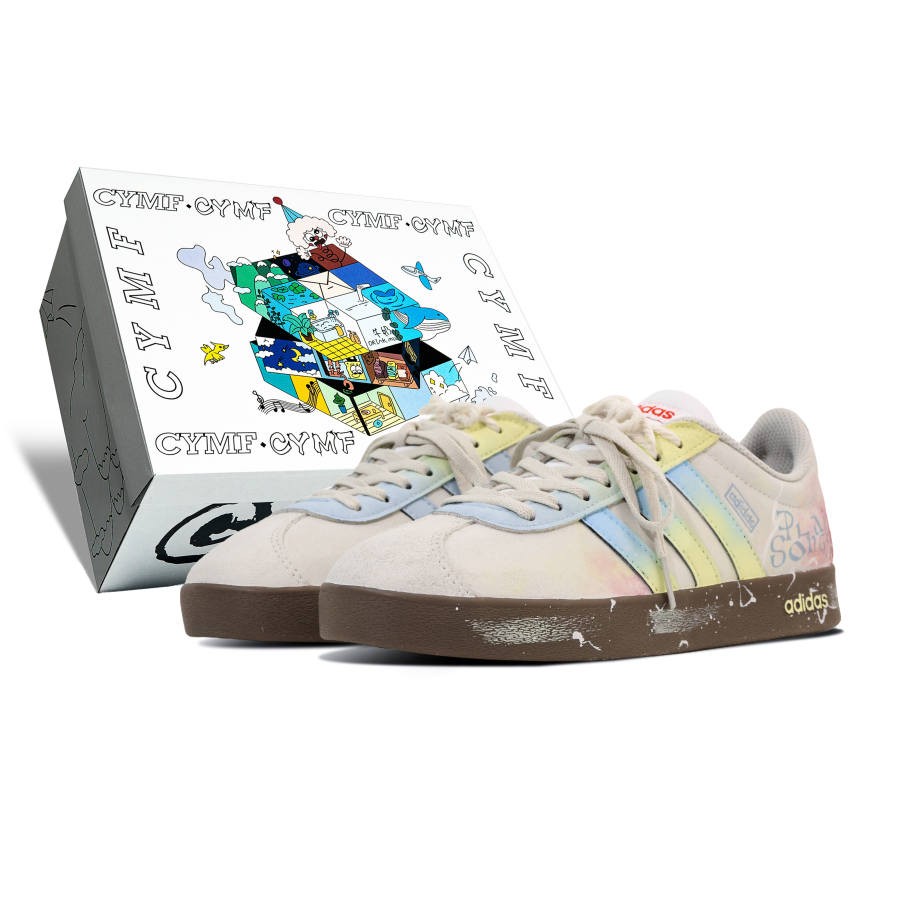 Adidas Adidas VL COURT 2.0 Abrasion Resistant Balance Abrasion Resistant Balance Low top Skateboard Shoes Unisex Light Gray