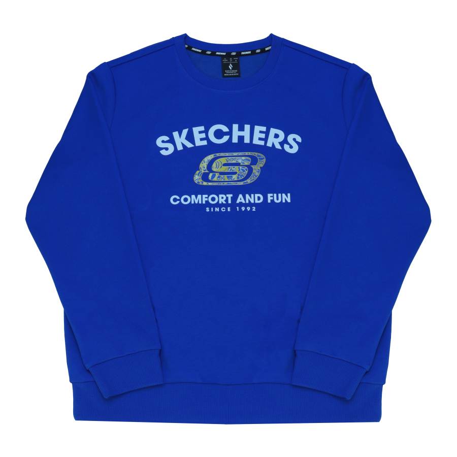 Skechers Sweatshirt Unisex Ocean Wave Blue