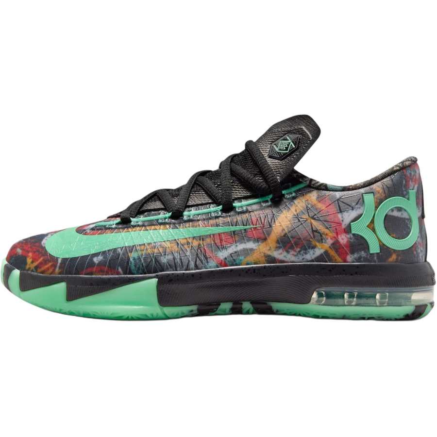 Nike Nike KD 6 Low top Basketball Shoes Black Green Unisex