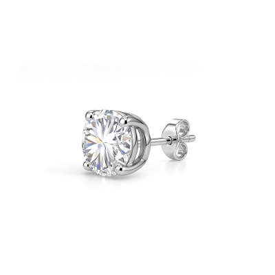 RAWNESS Moissanite Minimalist Style Fashion Stud Earrings Unisex Silver