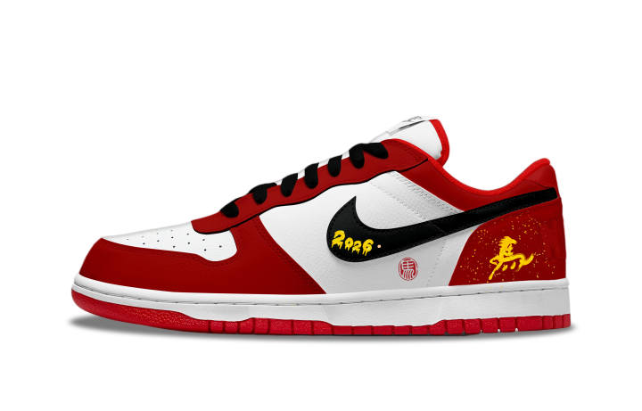 Nike Nike Big Immediate Success Low top Skateboard Shoes Men's Red White