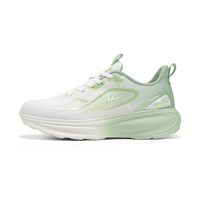 Warrior Cushioning Height Increasing Abrasion Resistant Lightweight Low top Athletic Shoes Men's White Green