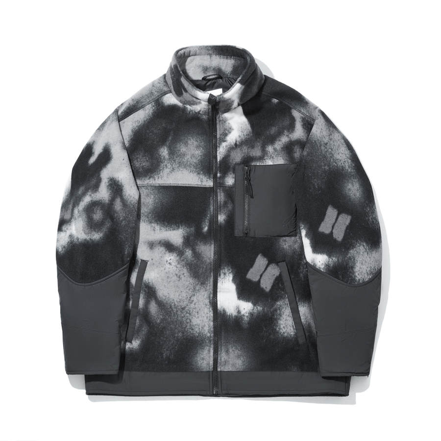 Li-Ning Li Ning Velvet Jackets Men's All Over Print Stand Collar Moderate