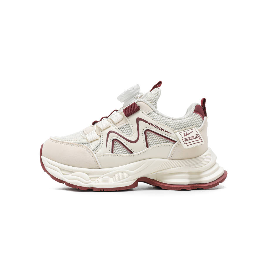 Warrior Synthetic Leather, Textile Slip Resistant Anti Kick Lightweight Cushioning Low top Casual Shoes Kids'
