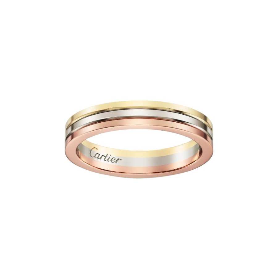 CARTIER 18K White Gold 18K Rose Gold Rings Unisex